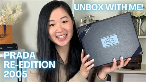 prada re edition unboxing.